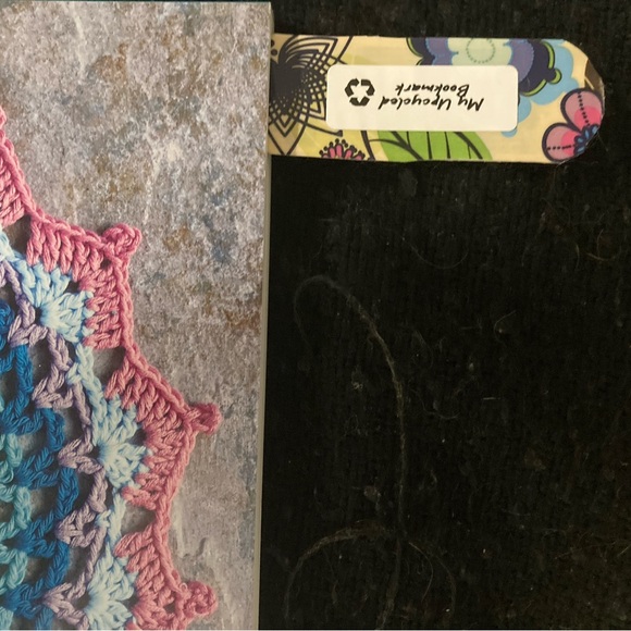 Floral Patterned Upcycled Bookmark - Picture 3 of 3
